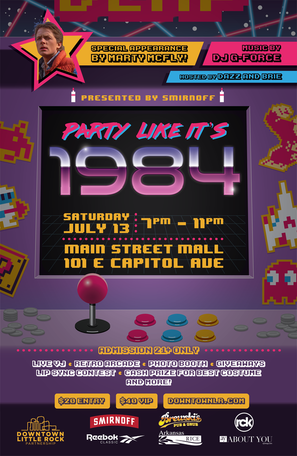 80s Mall Party Poster
