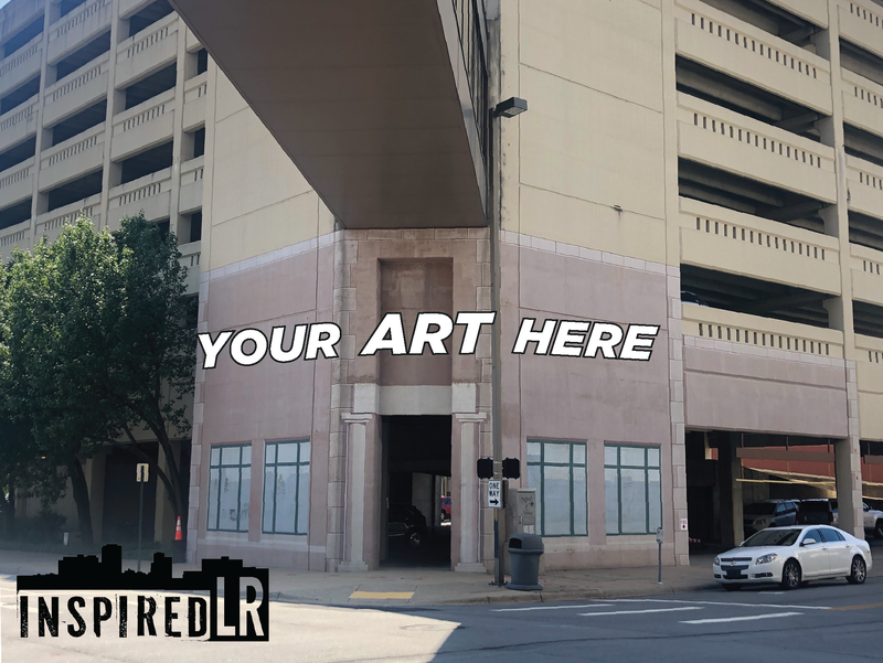 Inspired lr graphic for call to artists - Simmons Bank Parking Garage