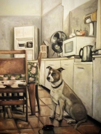Adriana Patrucco - Dog in the Kitchen